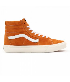 Vans кеды SK8-HI Pig Suede высокие оранжевые