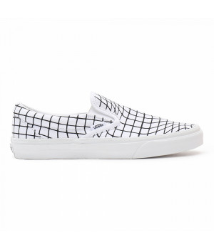 Слипоны Vans Classic U-Paint черно-белые