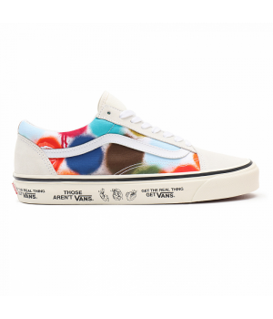 Vans кеды Anaheim Factory Skool 36 DX белые с красным
