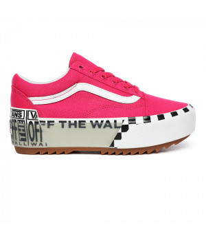 Vans кеды Logo Stack Old Skool Stacked розовые