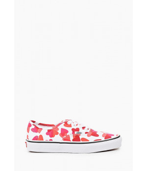 Vans кеды Classic Authentic с сердечками белые