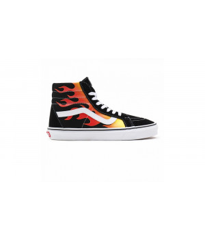 Old Skool Vans FLAME SK8-HI ЧЕРНЫЕ