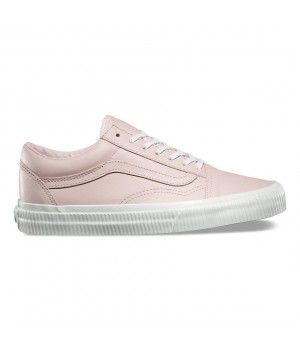 Кожаные кеды Vans OLD SKOOL EMBOSSED розовые