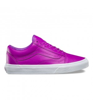 Кожаные кеды Vans Old School фиолетовые