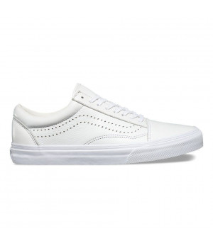 Кожаные кеды Vans Old Skool Reissue (Leather) белые