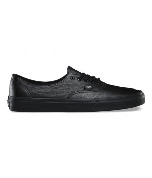 Кожаные кеды Vans Authentic Decon черные 