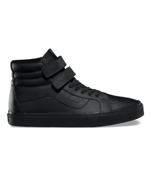 Кожаные кеды Vans SK8-HI RE MONO черные