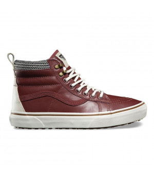 Утепленные кеды Vans UA SK8-HI MTE бордовые