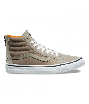 Кожаные кеды Vans UA SK8-HI SLIM ZIP BOOM BOOM Ultrarange зеленые