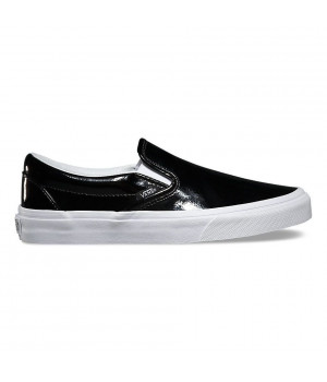 Слипоны Vans Classic Slip-On Tumble Patent черные