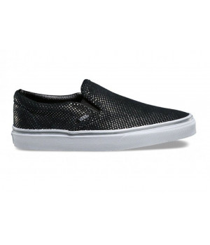 Кожаные слипоны Vans CLASSIC SLIP-ON черные