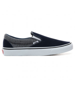 Слипоны Vans Classic Slip-On Suede Suiting Dress Blues серые 