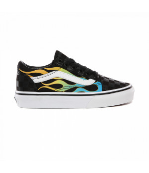 Кеды Vans Old Skool Red Yellow Flame