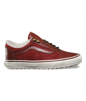 Утепленные кеды Vans UA Old School MTE бордовые
