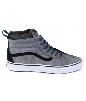 Зимние кеды Vans SK8-HI MTE серые с черным верхом